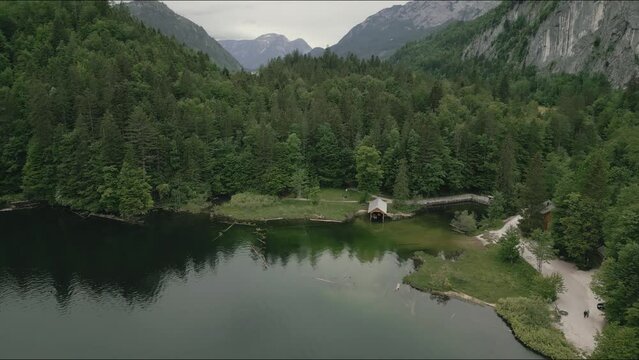 lake and mountains, Toplitzsee, Bad Aussee, Austria