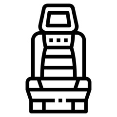 Seat line icon style