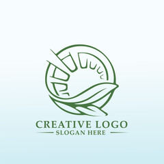 agriculture related business logo design sun