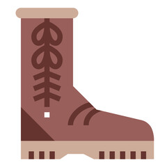 Ugg Boot flat icon style