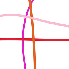 Pink Orange Grid Lines Transparent 