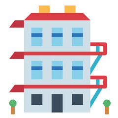 apartment flat icon style