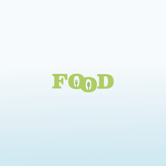 FOOD with spoon logo design