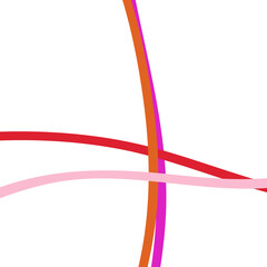 Pink Orange Grid Lines Transparent 