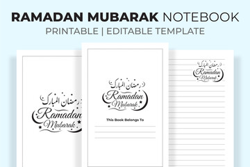 Ramadan Mubarak Notebook