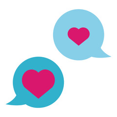 conversation flat icon style