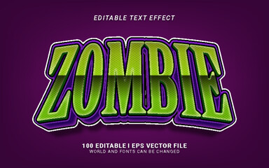zombie editable text effect