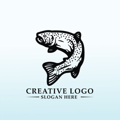 fish vector logo design inspiration