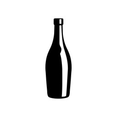 Appel Vinegar bottle icon logo vector