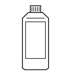 ボトル　容器　白黒　背景透明