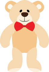 Cute teddy bear vector image or clip art