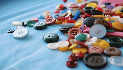 Buttons for clothes. small tailoring business