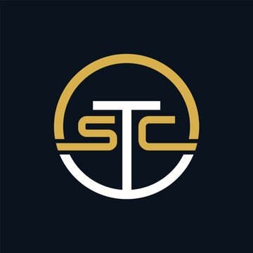 STC Letter Logo Design Vector. STC Minimalist Logo.