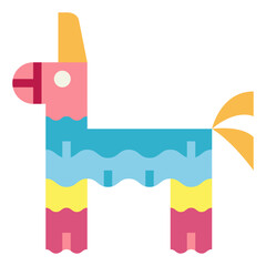 pinata flat icon style