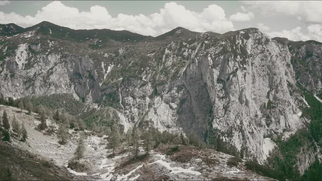 rocky mountain landscape in austria