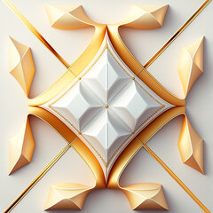 3d wallpaper white rhombus