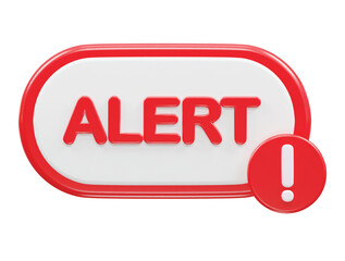 Scam alert icon 3d rendering vector illustration