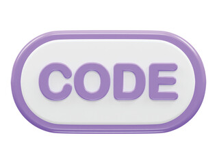 Html web icon 3d rendering vector transparent illustration