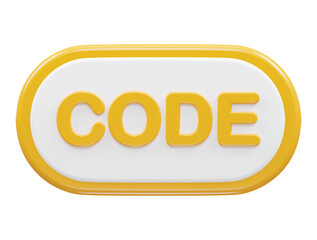 Html web icon 3d rendering vector transparent illustration