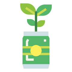Sprout flat icon style