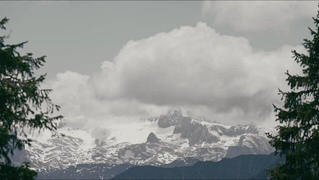 clouds over the mountains