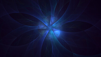 3D rendering abstract fractal light background