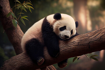 Obraz premium giant panda bear