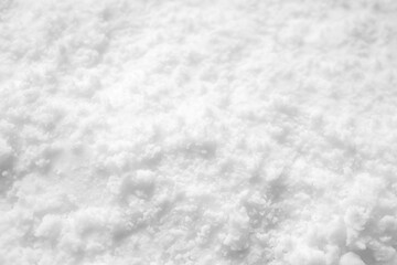 White snow texture background high angle view