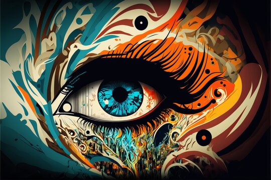 Courage Abstract Art (generative AI)