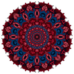 Colorful seamless pattern mandala design Vector Image
