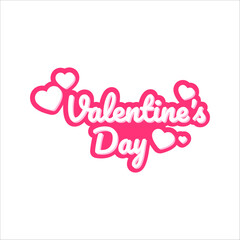 Valentine`s Day Letttering