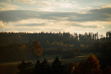 sunrise in the mountains