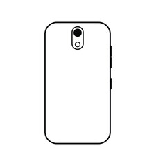touch phone vector back side 2023, Smart phone vector back side 