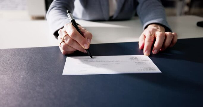 Payrol Compensation Bank Cheque