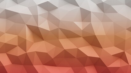 Abstract geometric background with triangles in orange to light yellow gradient.