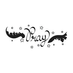 Christian Faith, Typography for print or use as poster, card, flyer or T Shirt