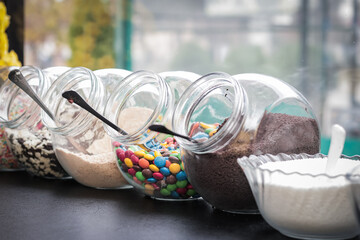 Candies in a candy store.