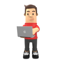 business man 3d illustration. a professional in developing business and managing marketing strategies to increase office income