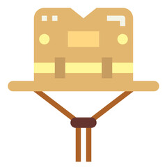 hat flat icon style