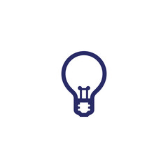 icon isolated blue ecological bulb lamp