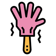 Cheer props filled outline icon style