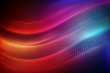 Gradient background, grainy texture, very colorful, yellow, red, blue, dark and bright, abstract waves