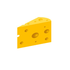 cheese isolated on white