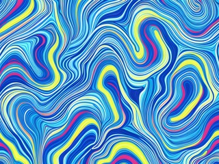 colorful abstract wave background with midnight blue created with Generative AI technology
