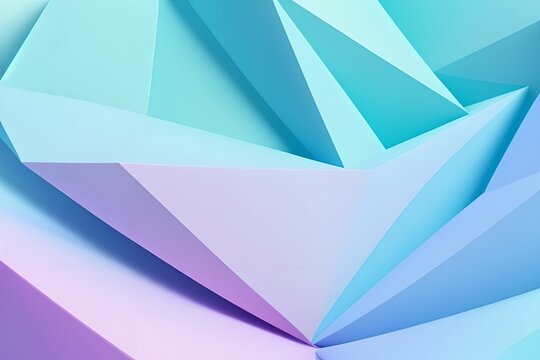 Abstract low poly wallpaper, made with generative ai