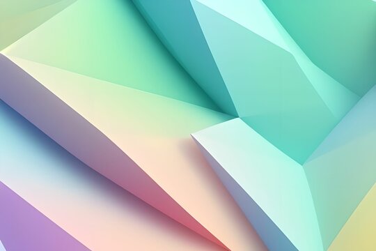 Abstract low poly wallpaper, made with generative ai