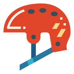 helmet flat icon style