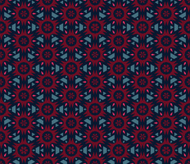 Abstract medley geometric pattern. A seamless background, vintage texture.	
