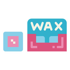 wax flat icon style