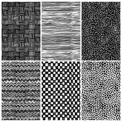 SET OF HAND DRAWN PATTERN SWATCHES